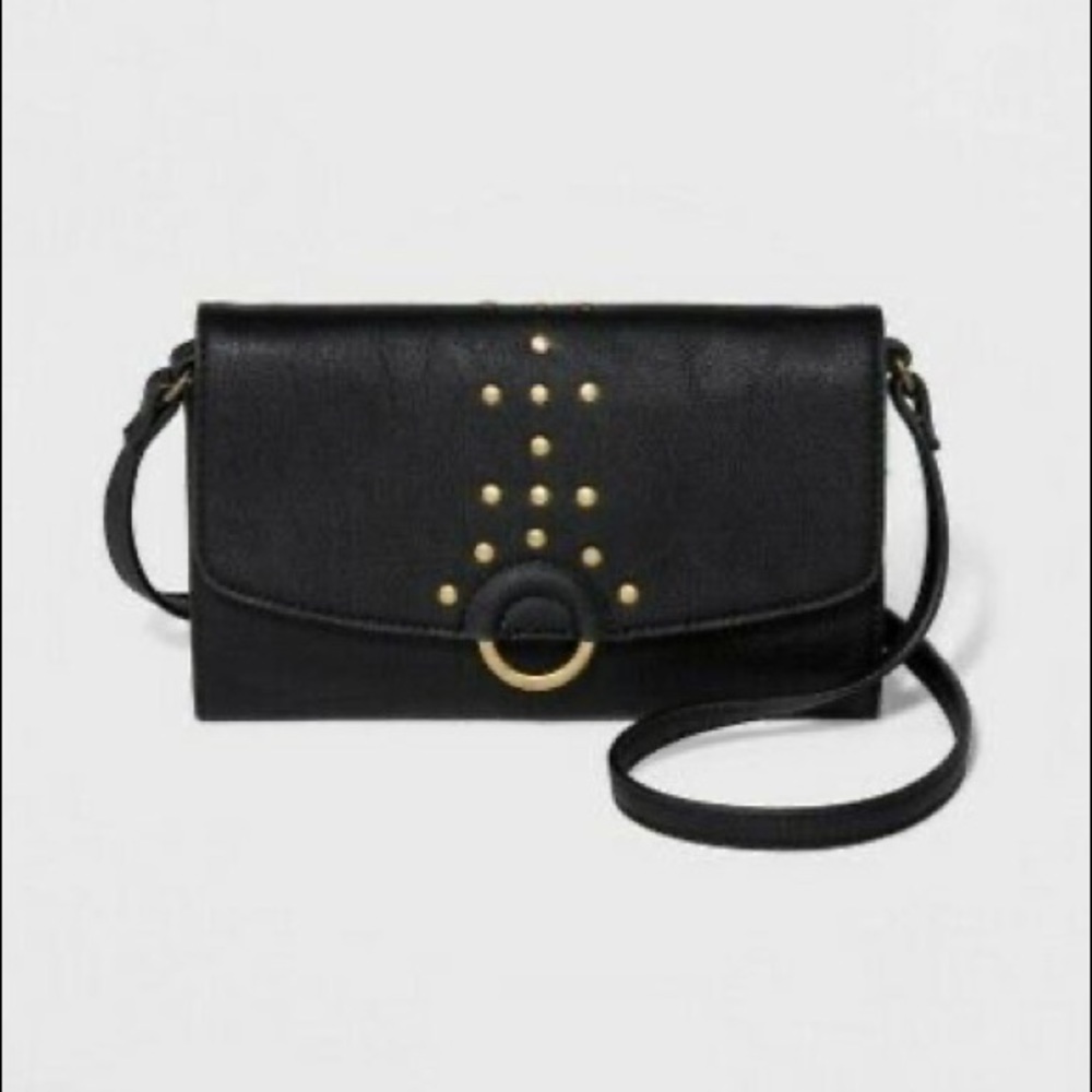 Universal thread gold ring crossbody purse